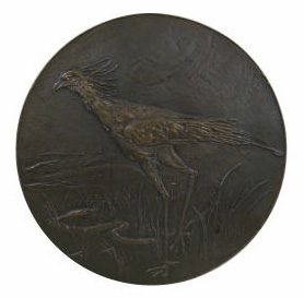 鷲のメダル(裏・九月) 表と同じ鷲をテーマにしたメダル(裏)。T・B氏の作品。